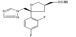 (5R-cis)-Toluene-4-sulfonic acid 5-(2,4-difluorophenyl)-5-(1H-1,2,4-triazol-1-yl)methyltetrahydrofuran-3-ylmethyl ester (5R-cis)-Toluene-4-sulfonic acid 5-(2,4-difluorophenyl)-5-(1H-1,2,4-triazol-1-yl)methyltetrahydrofuran-3-ylmethyl ester